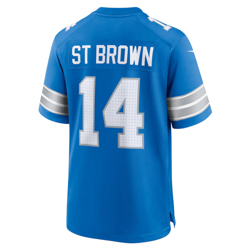 Load image into Gallery viewer, Amon-Ra St. Brown Detroit Lions NFL Nike Game Player Blue Jersey
