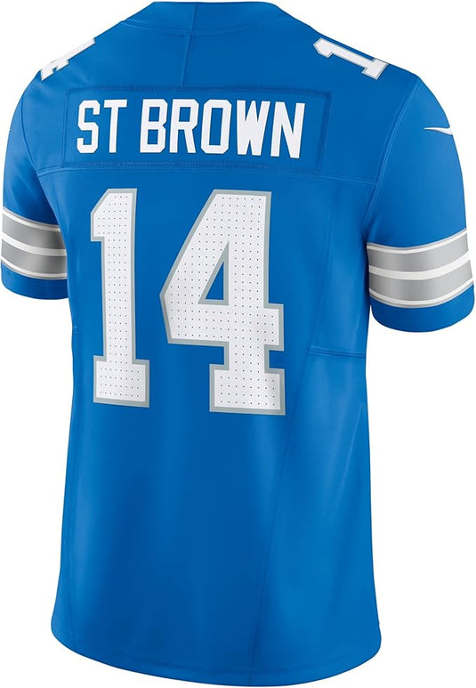 Amon-Ra St. Brown Detroit Lions NFL Nike Game Player Blue Jersey