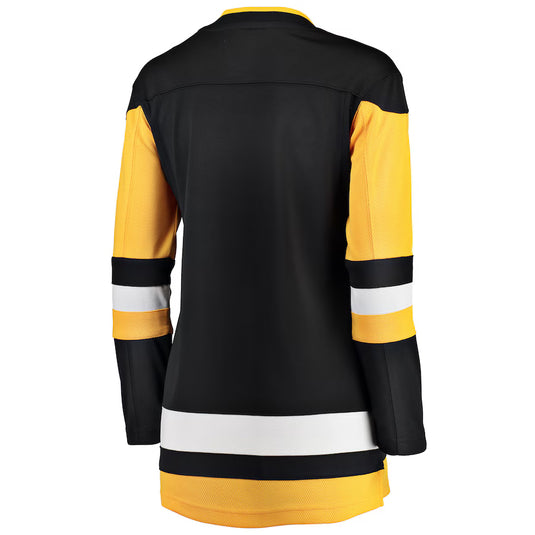 Chandail à domicile Breakaway des Fanatics de la LNH des Penguins de Pittsburgh pour femmes