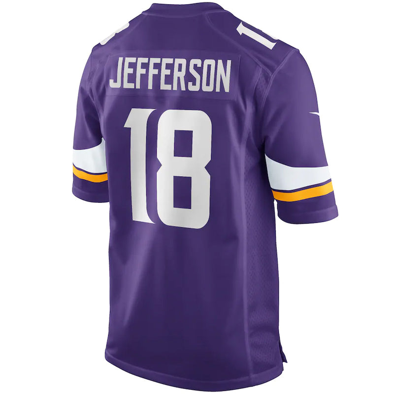 Load image into Gallery viewer, Justin Jefferson Minnesota Vikings NFL Nike Game Player Purple Jersey
