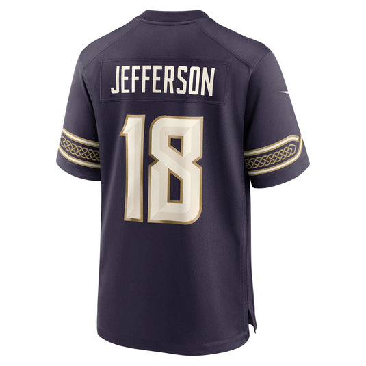 Justin Jefferson Minnesota Vikings NFL Nike 2026 Rivalries Game Player Purple Jersey
