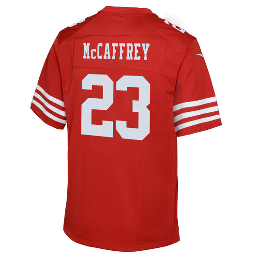 Youth Christian McCaffrey San Francisco 49ers NFL Nike Game Team Jersey