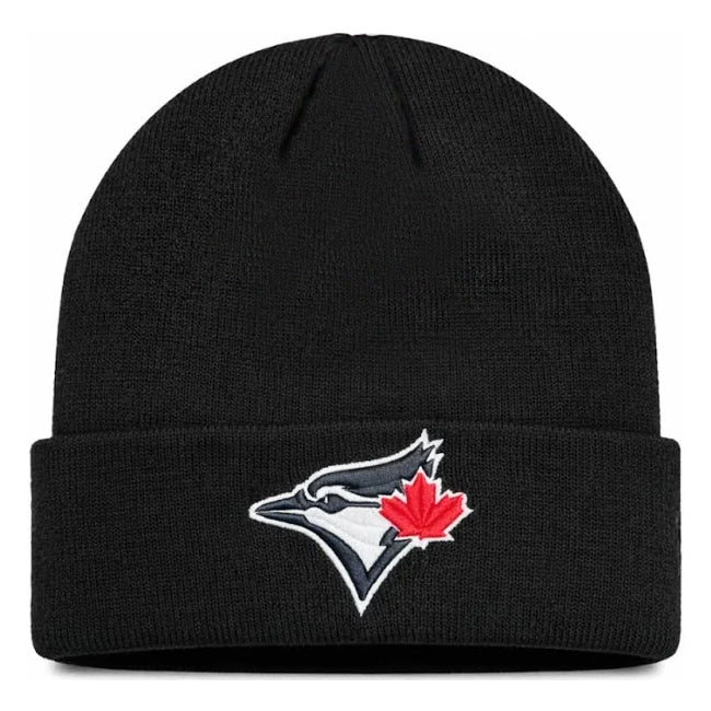 Load image into Gallery viewer, Toronto Blue Jays MLB Black &amp; White Logo Cuffed Knit Beanie
