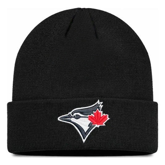Toronto Blue Jays MLB Black & White Logo Cuffed Knit Beanie