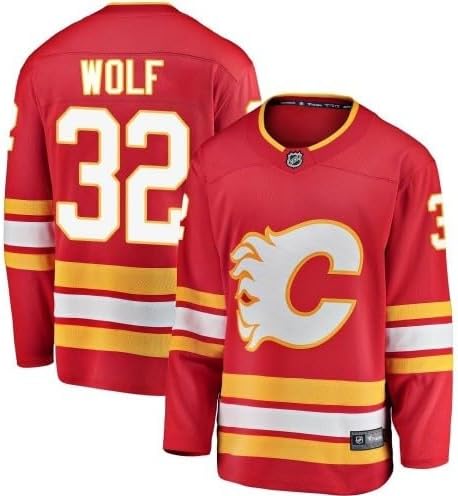 Dustin Wolf Calgary Flames NHL Fanatics Breakaway Home Jersey