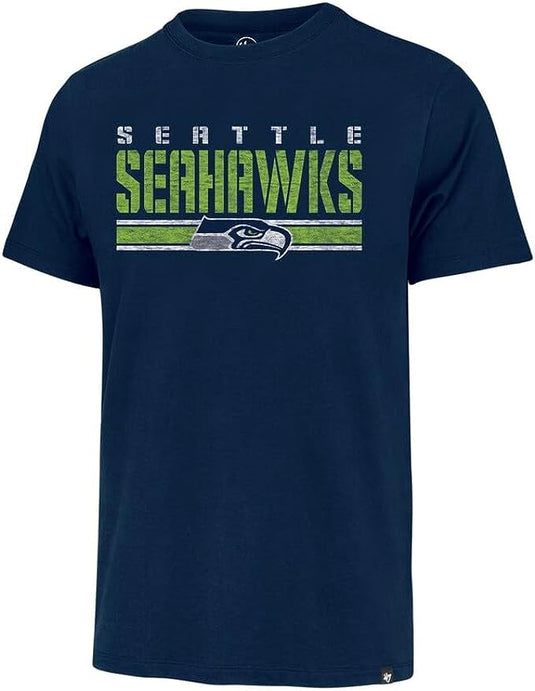 T-shirt à logo rayé NFL des Seahawks de Seattle