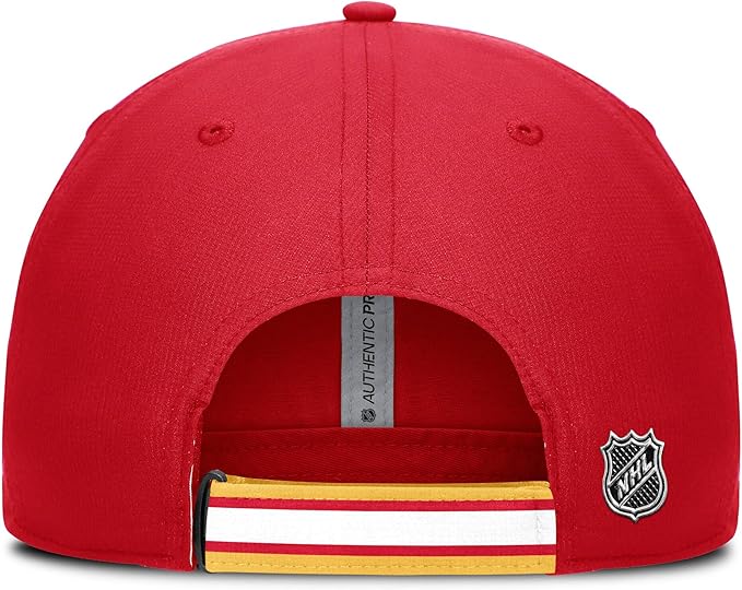 Load image into Gallery viewer, Calgary Flames NHL Authentic Pro Rink Pinnacle Adjustable Cap
