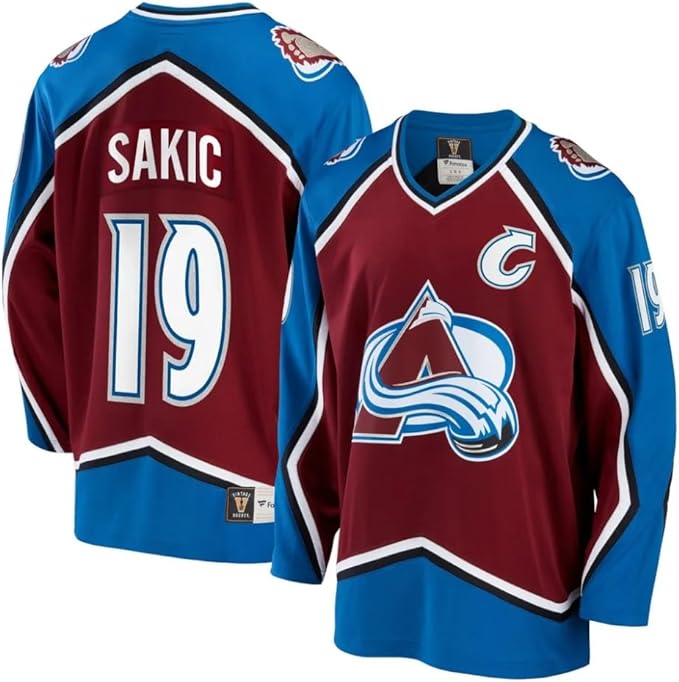 Chargez l&#39;image dans la visionneuse de la galerie, Joe Sakic Colorado Avalanche LNH Fanatics Breakaway maillot vintage
