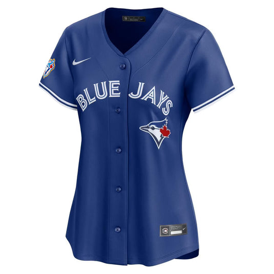 Women's 50th Anniversary Patch Toronto Blue Jays MLB Nike Royal Alternate Replica Jersey - Sport Army