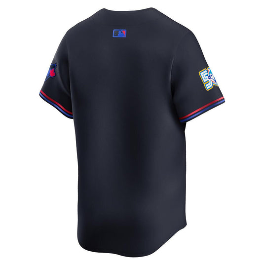 Men's 50th Anniversary Patch Toronto Blue Jays MLB Nike City Connect Limited Jersey - Sport Army