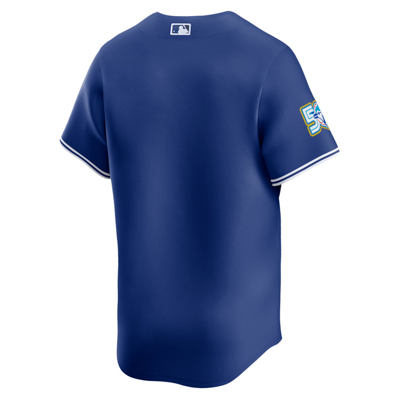 Chargez l'image dans la visionneuse de la galerie, Men's 50th Anniversary Patch Toronto Blue Jays MLB Nike Royal Alternate Replica Jersey - Sport Army
