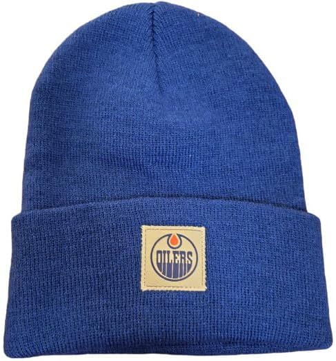 Bonnet en tricot à revers Terrain LNH des Oilers d'Edmonton