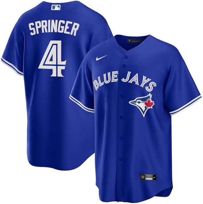 George Springer Toronto Blue Jays MLB Nike Royal Alternate Replica Jersey