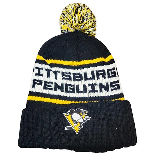 Pittsburgh Penguins NHL Pillow Line Pom Knit Toque