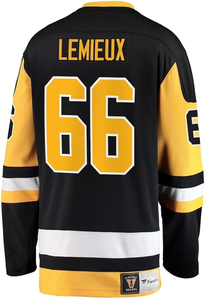 Chargez l&#39;image dans la visionneuse de la galerie, Mario Lemieux Pittsburgh Penguins NHL Fanatics Breakaway maillot vintage
