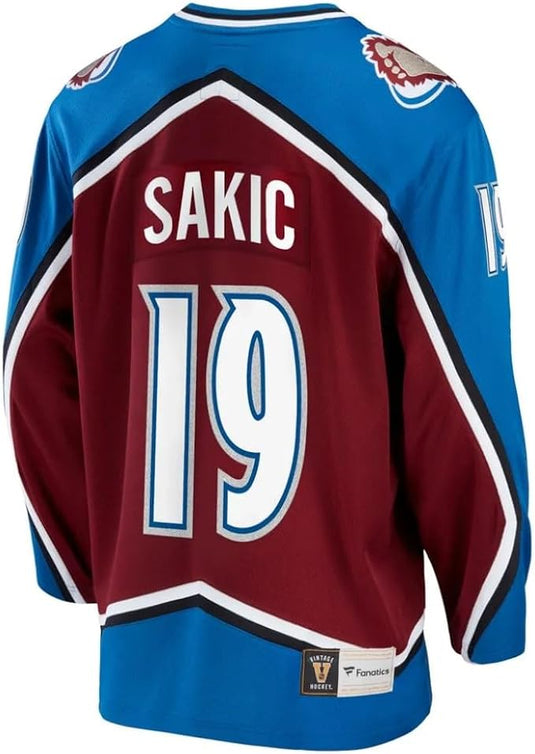 Joe Sakic Colorado Avalanche LNH Fanatics Breakaway maillot vintage