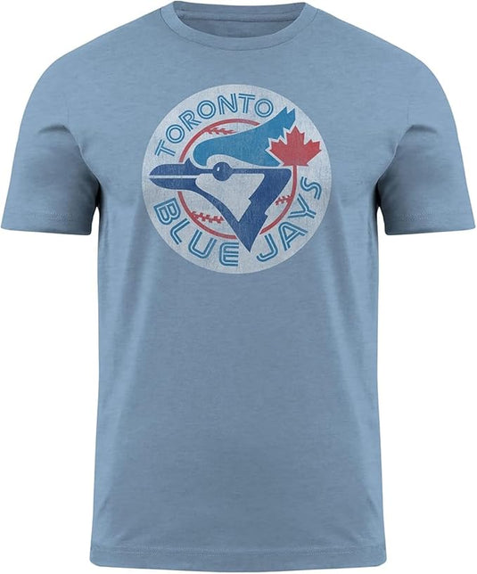 Toronto Blue Jays MLB Distressed Word Mark Logo T-Shirt