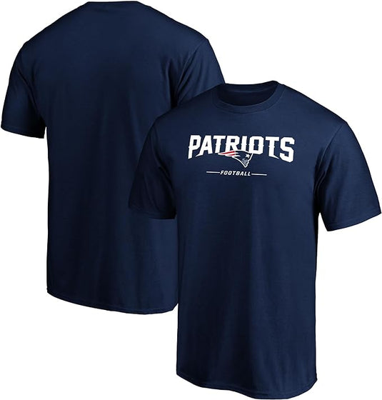 New England Patriots NFL Team Lockup Logo T-shirt
