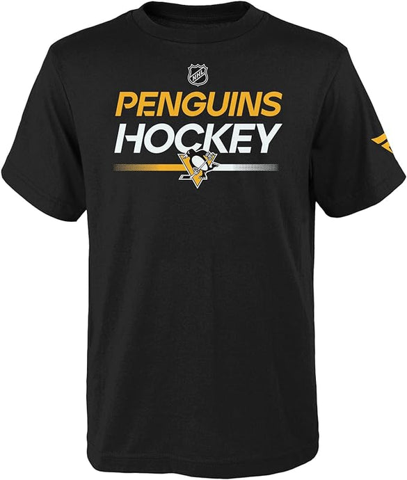 T-shirt de vestiaire authentique Pro Prime de la LNH des Penguins de Pittsburgh pour jeunes