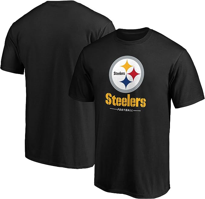 Chargez l&#39;image dans la visionneuse de la galerie, T-shirt avec logo de verrouillage de l&#39;équipe NFL des Steelers de Pittsburgh
