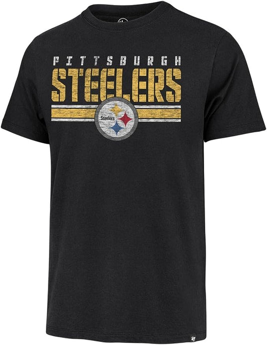 T-shirt à logo rayé NFL des Steelers de Pittsburgh