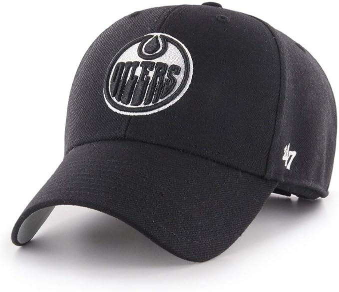 Edmonton Oilers NHL 47 MVP Black White Cap