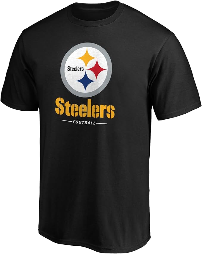 Chargez l&#39;image dans la visionneuse de la galerie, T-shirt avec logo de verrouillage de l&#39;équipe NFL des Steelers de Pittsburgh
