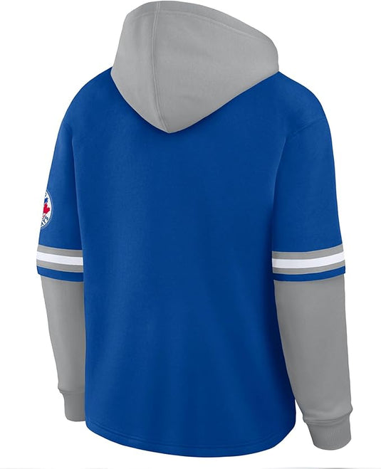 Toronto Blue Jays MLB Relaxed Layered Fleece Hoodie