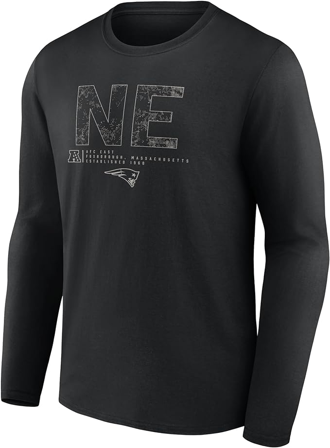 Load image into Gallery viewer, New England Patriots NFL Shadow Tri-Code Long Sleeve T-Shirt
