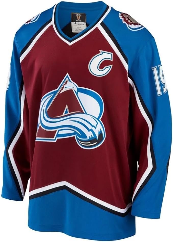 Chargez l&#39;image dans la visionneuse de la galerie, Joe Sakic Colorado Avalanche LNH Fanatics Breakaway maillot vintage
