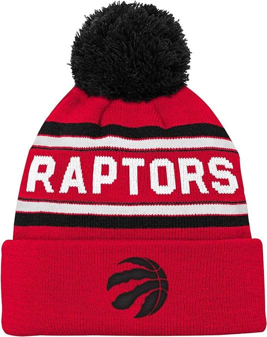 Tuque en tricot à revers jacquard NBA des Raptors de Toronto pour jeunes