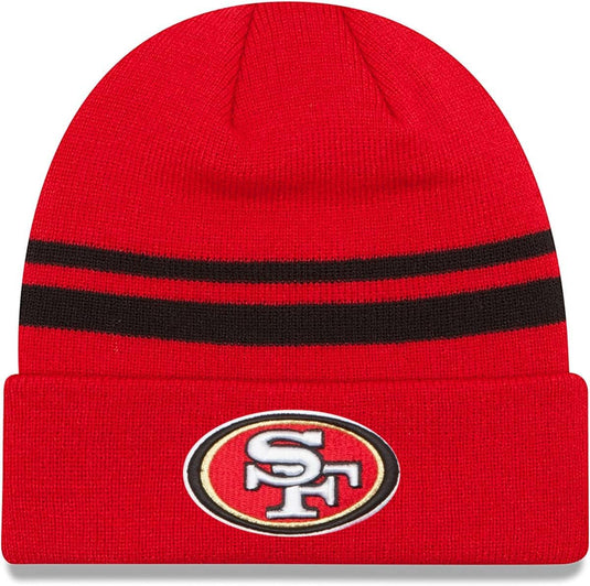 San Francisco 49ers NFL Team Stripe Cuffed Beanie