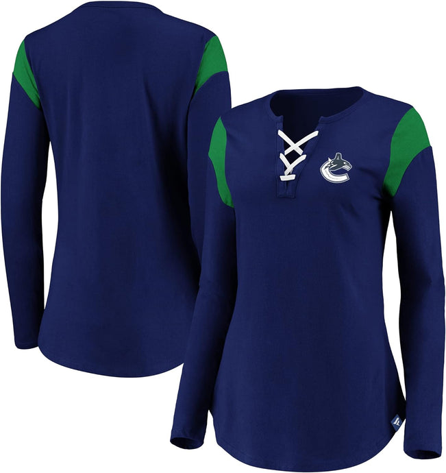 Ladies' Vancouver Canucks NHL Break The Game Long Sleeve