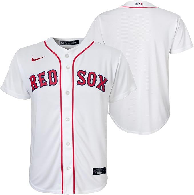 Load image into Gallery viewer, Youth Boston Red Sox Nike White Home Jersey
