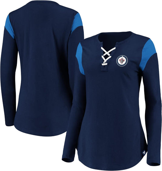 Ladies' Winnipeg Jets NHL Break The Game Long Sleeve