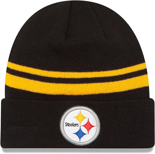 Pittsburgh Steelers NFL Team Stripe Cuffed Beanie
