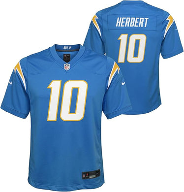 Youth Justin Herbert Los Angeles Chargers NFL Nike Game Team Jersey