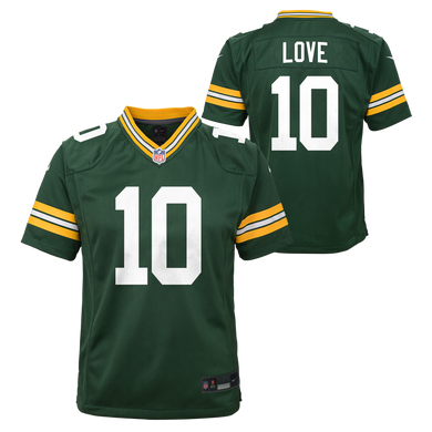 Youth Jordan Love Green Bay Packers NFL Nike Game Team Jersey