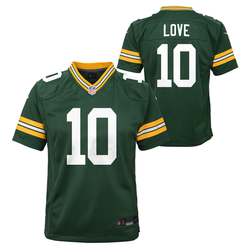 Load image into Gallery viewer, Youth Jordan Love Green Bay Packers NFL Nike Game Team Jersey
