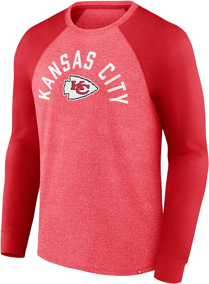 Load image into Gallery viewer, Kansas City Chiefs NFL Fundamentals Twisted Slub Long Sleeve Raglan T-Shirt
