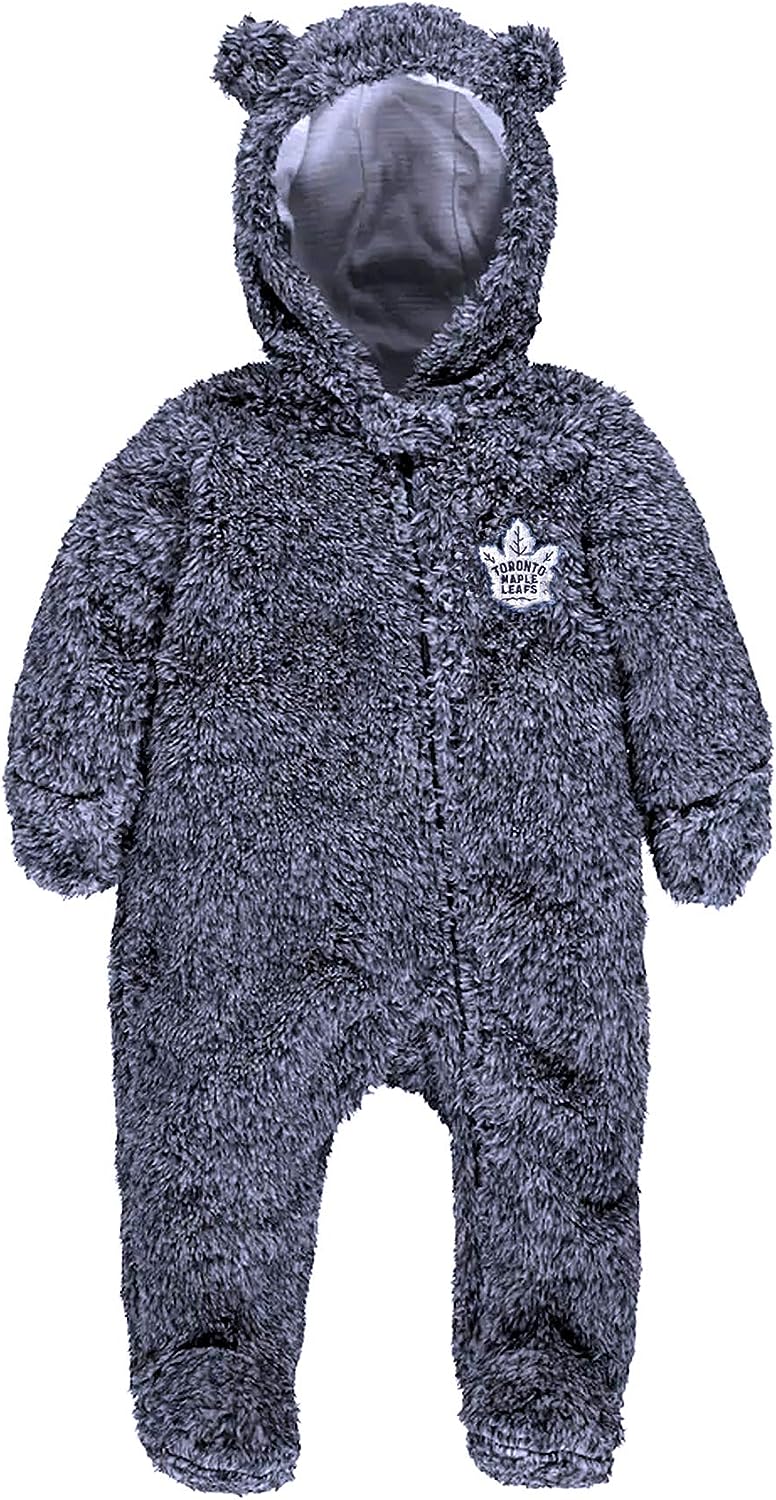 Load image into Gallery viewer, Toronto Maple Leafs NHL Infant Game Nap Teddy Fleece Bunting Sleeper
