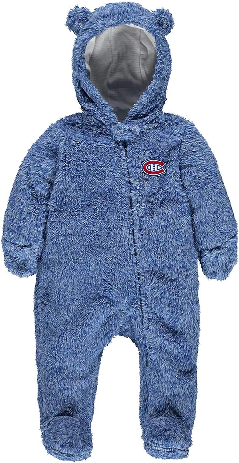 Load image into Gallery viewer, Montreal Canadiens NHL Infant Game Nap Teddy Fleece Bunting Sleeper
