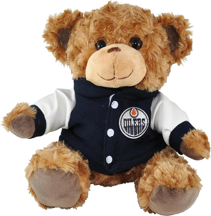 Ours en peluche universitaire de 10 po de la LNH des Oilers d'Edmonton