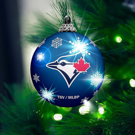 Toronto Blue Jays MLB Light Up Shatterproof Ornament - 2 Pack