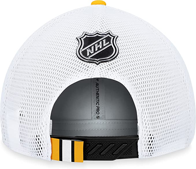 Load image into Gallery viewer, Boston Bruins 2023 NHL Draft On Stage Trucker Cap
