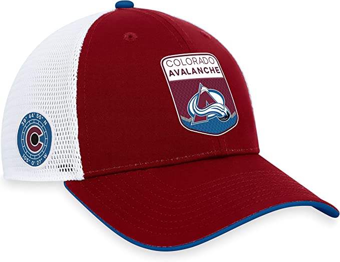 Load image into Gallery viewer, Colorado Avalanche 2023 NHL Draft On Stage Trucker Cap
