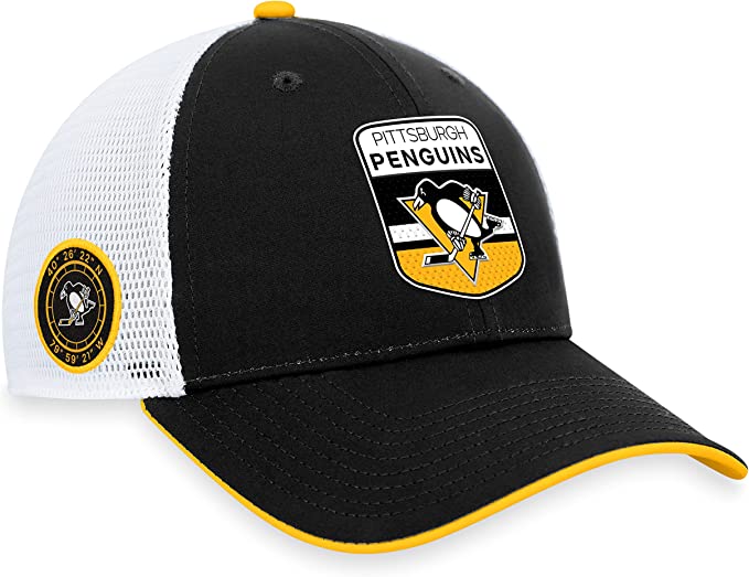 Load image into Gallery viewer, Pittsburgh Penguins 2023 NHL Draft On Stage Trucker Cap
