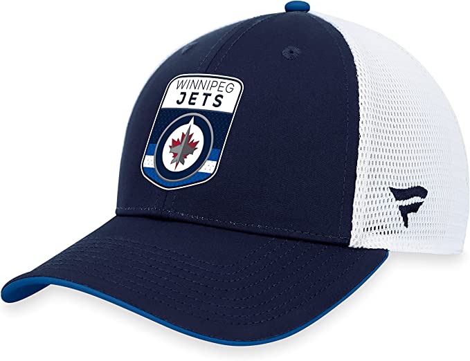 Load image into Gallery viewer, Winnipeg Jets 2023 NHL Draft On Stage Trucker Cap
