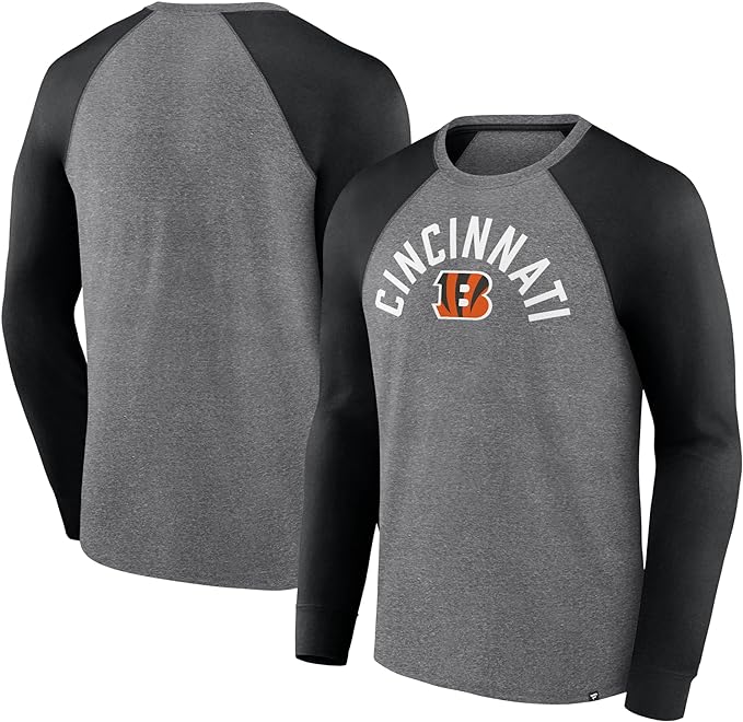 Chargez l&#39;image dans la visionneuse de la galerie, T-shirt raglan torsadé à manches longues NFL Fundamentals des Bengals de Cincinnati
