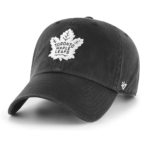 Toronto Maple Leafs NHL Clean Up Black & White Cap